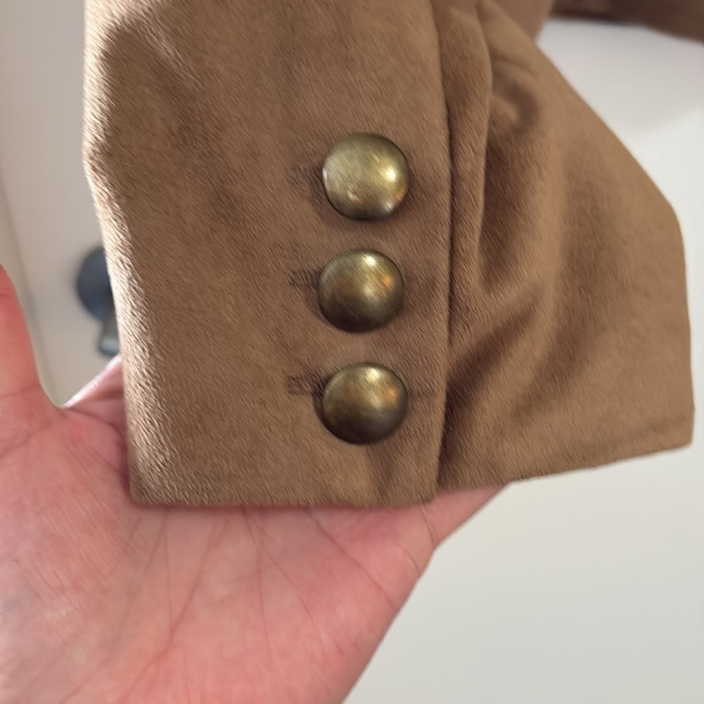 RETRO Mac & Jac Brown Blazer Collar Tailored Fit - Picture 6 of 9